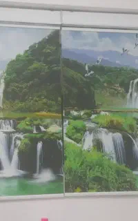 پرده زبرا ۲ عدد کنار هم