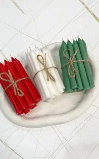 شمع قلمی ده سانتی مناسب شمع تراپی و تولد و ...