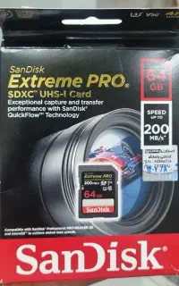 کارت حافظه ۶۴ سن دیسک sandisk  extreme pro 200