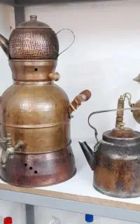 کتری  سماوری و کتری کوچک مسی