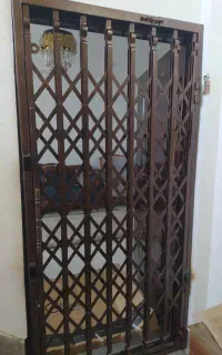 مشبک ساده تراس پنجره حفاظ آکاردئونی/درب جوشکاری ضد