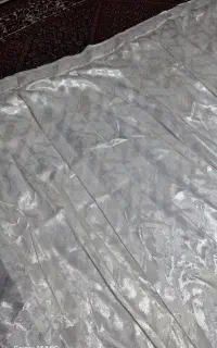 پرده  طرح دار دولایه آسترو پرده اماده ابریشمی