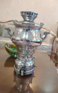 سماور گازی ایده‌آل 6لیتری سالم و تمیز