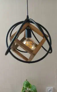 لوستر چوب و فلز،خرید مستقیم از کارخانه