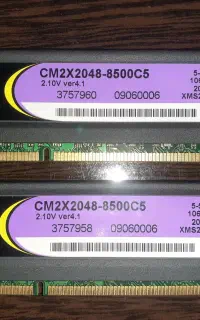 دو تا رم ۲ ‌گیگ ddr2