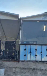 کانکس آماده دفتر کار با  تراس مسقف اختصاصی
