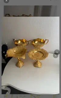 ظروف انتیک طلایی