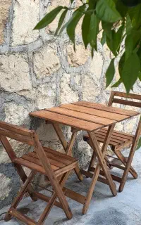 میزوصندلی چوبی
