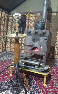 قلیان زرد قدیمی