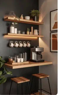 میز بار و کافی بار چوبی