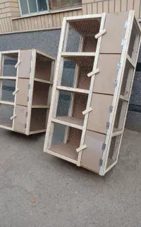 قفس چوبی و توری