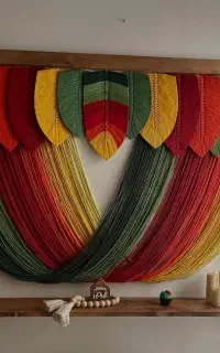 دیوارکوب مکرومه