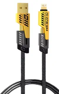 کابل شارژ 4 کاره FLAT WIRE