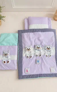سرویس خواب نوزاد طرح گربه کاملاً نو