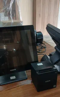 صندوق فروشگاهی prou5+بارکدخوان مجلان+فیش پرینتر