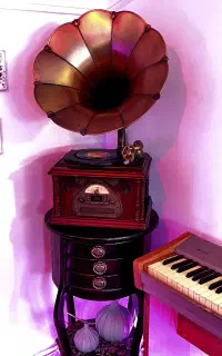 گرامافون Antique مدل AEW 411M - صفحه، CD، فلش و BT