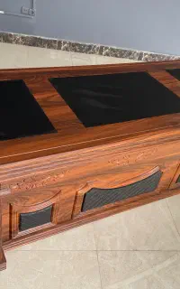 میز مدیریت دومتری با کتابخانه