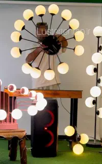 لوستر کژوال آباژور خاص لوسر ویلا دیوارکوب مولکولی