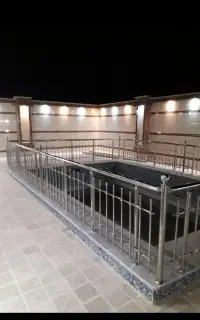 پله استخر،نرده استیل،حفاظ بانکی درب استیل نرده اهن