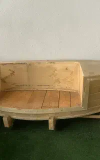 مبل چوبی طرح قایق