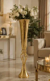گلدان آلومینیوم عطائی برنز