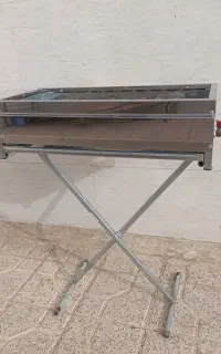 کباب پز گازی تمام استیل همراه با پایه