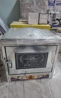 تنور گازی استیل گل وانیزه دوشعله قوی مخصوص نان پزی
