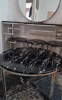 ست کنسول و جلو مبلی و عسلی همراه آیینه