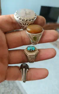 انگشتر نقره مردانه