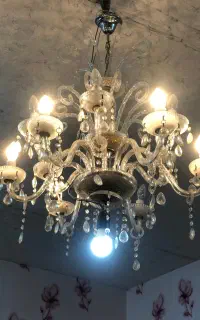 لوستر ۱۲ شاخه کریستالی