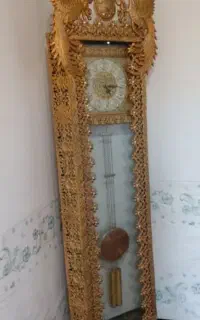 ساعت ایستاده برنزه کامل سالم دو عدد تابلو