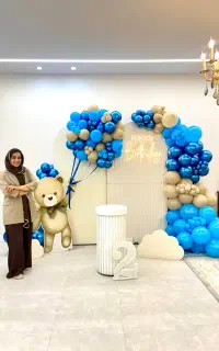 بادکنک آرایی و گل آرایی افتتاحیه