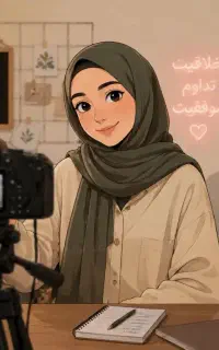 همکار خانم  برای تولید محتوا