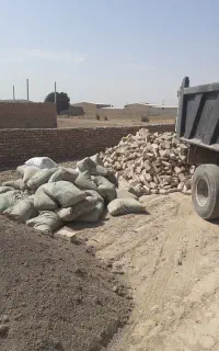 آجر دست دوم و نو ،ماسه و نخاله و بلوک گچ