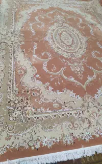دو تخته فرش 12متری جنس نخی گلبرجسته