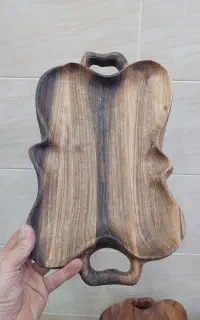 سینی دفرمه چوب گردو