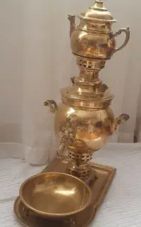 سرویس سماور ذغالی برنز