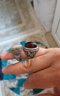 انگشتر عقیق آفریقایی اتیقه