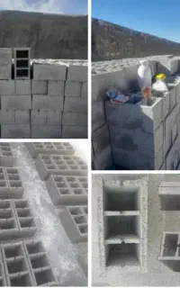 بلوک دیواری 20*40 سه خانه تولید در مبارکه