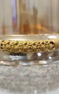 النگو طلا طرح بحرینی سایز۳