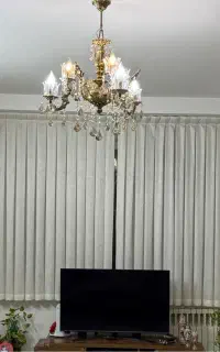 پرده پلیسه ساده