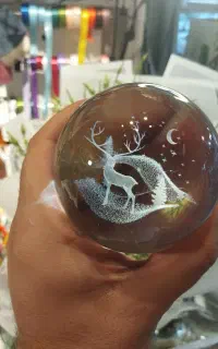 گوی کریستالی چراغ دار
