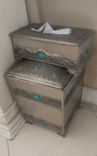 سطل آشغال و جای دستمال کاغذی