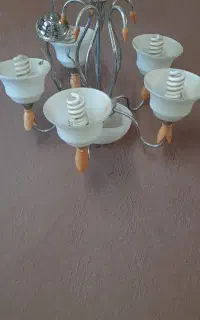 لوستر  پنج لامپه  زیبا