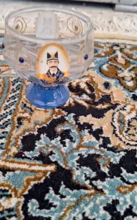 کاسه با عکس ناصردین شاه