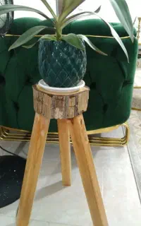 پایه گلدان چوبی