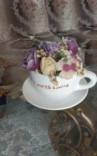 گلدان شمع فنجون و نربکی