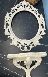 آینه کنسول دیواری خام