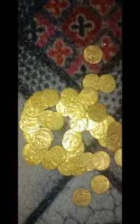سکه برنجی طرح ساسانی