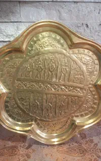سینی قلم زنی آنتیک قدمت دار